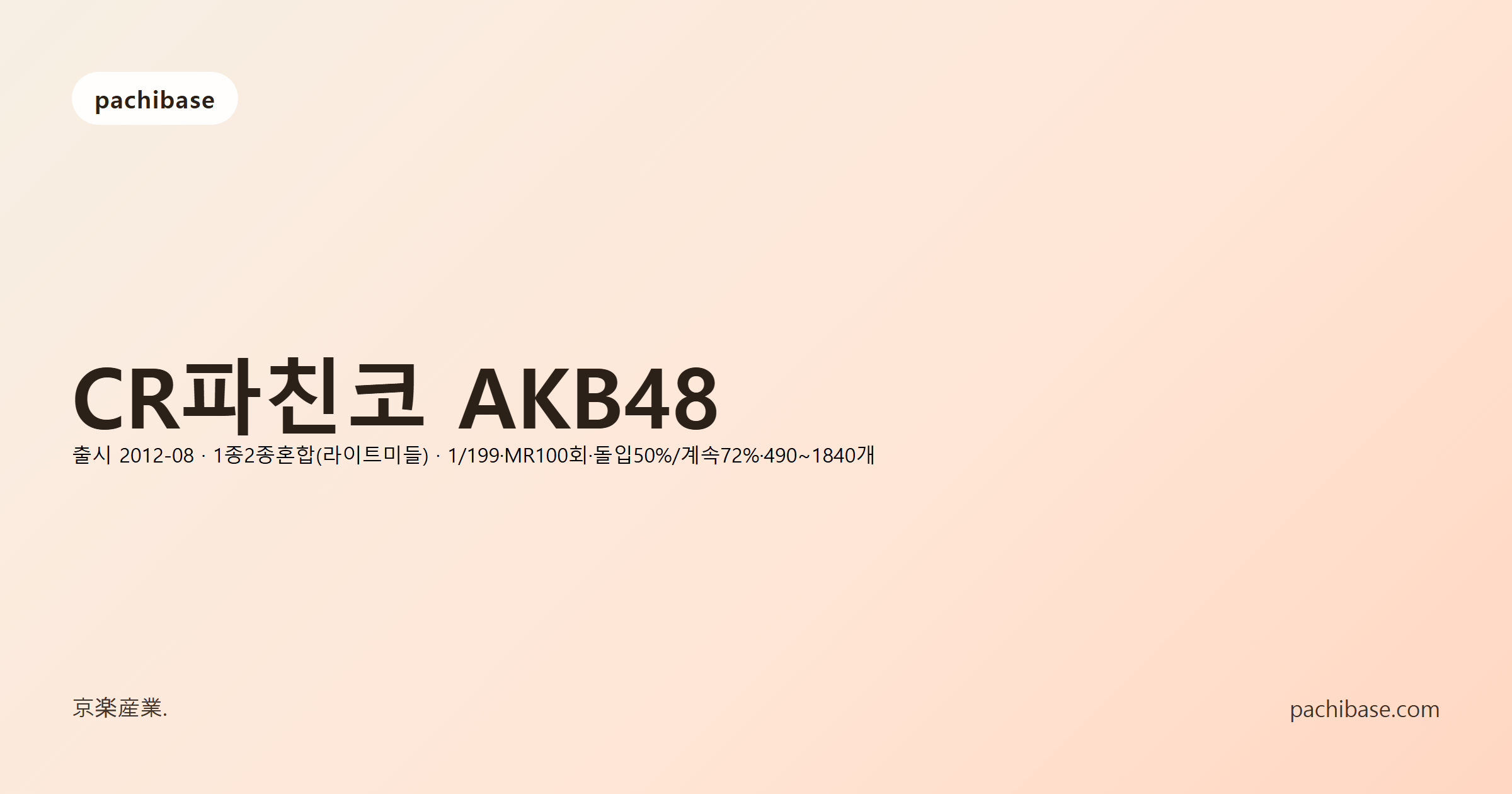 CR파친코 AKB48